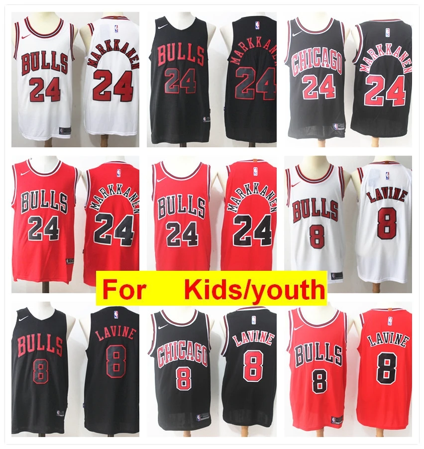 Чикаго Зак Лавин Лори маркканен баскетбольные майки для детей красный белый черный