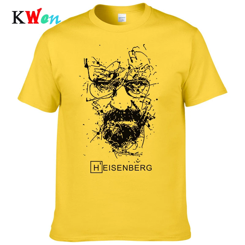 

2019 New Fashion Breaking Bad T Shirts Men Heisenberg Camisetas Hombre Mens Cool Tee Shirt Tops Short Sleeve Cotton T-shirts