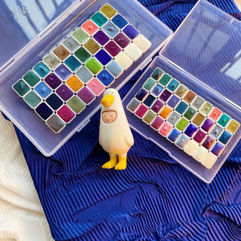 Watercolor Paint Watercolor Pigment Super Vision Mica Chameleon Layered Color Metallic Watercolor Paint Hand-painted Flash Pigment Pearlescent Acuarelas Nail Art