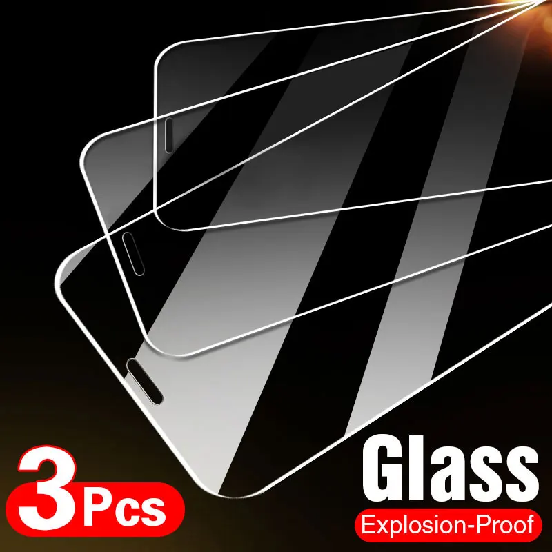 10D 3 шт. закаленное стекло для iPhone 7 8 6 6s Plus 5S SE Защита экрана X XS XR 11 12 Pro Max защитное