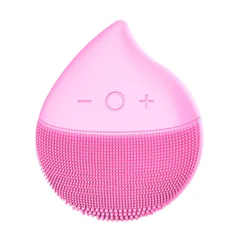 

Silicone Cleansing Instrument Electric Waterproof Face Cleaner Pink Face Clean Electric Cleansing Instrument