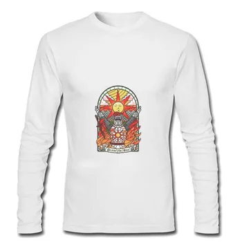 

Men's Football Shirt Off White Gym Couture Hip Hop 100% Cotton Church Of The Sun Long sleeve T-shirt Lil Peep