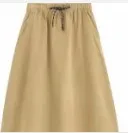 Новая женская элегантная Однотонная юбка миди с завязками, эластичный пояс, карманы, Женские базовые повседневные шикарные юбки mujer QUN423 - Цвет: as pic QUN423BB
