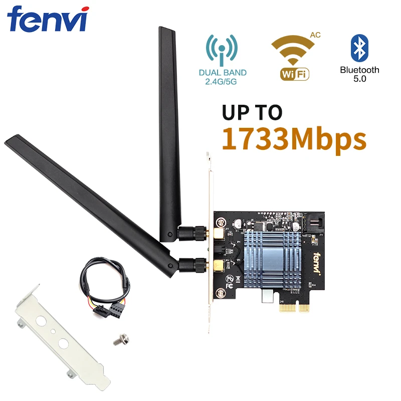 Desktop беспроводной PCI Express Wi Fi адаптер Dual Band 1730 Мбит/с Bluetooth 5,0 MU-MIMO оконные рамы 10 с Intel 9260 сетевой карты