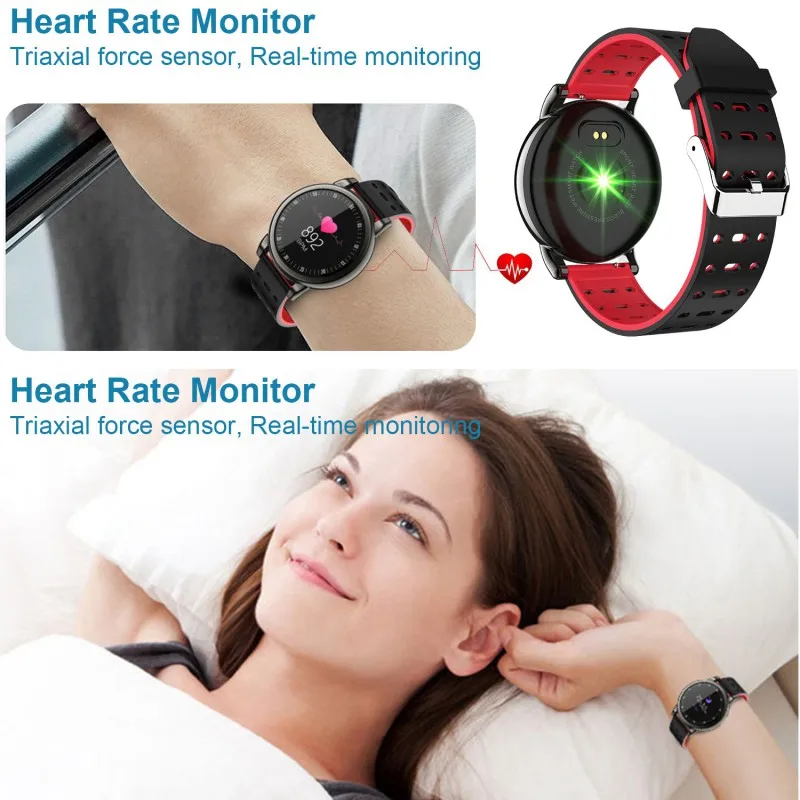 Smart Watch IP68 Waterproof Activity Fitness Tracker Watches Health Exercise With Heart Rate Blood Pressure Smart Watch