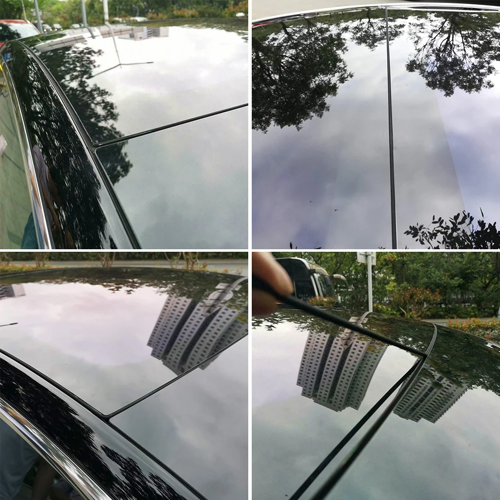 Тихая прочная уплотнительная лента силиконовый стиль без следов пылезащитный автомобильный люк легко наносится на лобовое стекло звукоизоляция для Tesla модель 3