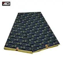 AACI 6 ярдов гхановый Воск Печать Ткань модный дизайн полиэстер Tissu воск африканская ткань Анкара нигерийский швейный Fabri