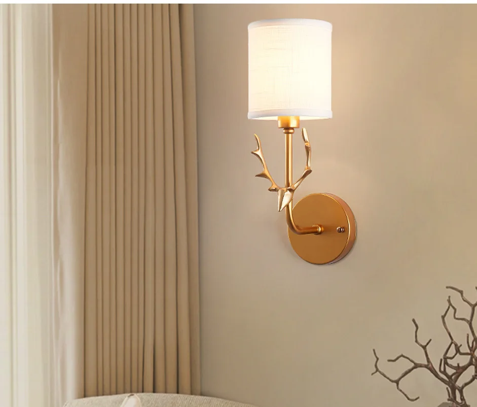 White Black Bedside Wall Lamps For Bedroom Stair Home Night Lighting LED E27 Modern Sconces Wall Lamp Indoor Lights Fixtures  (3)