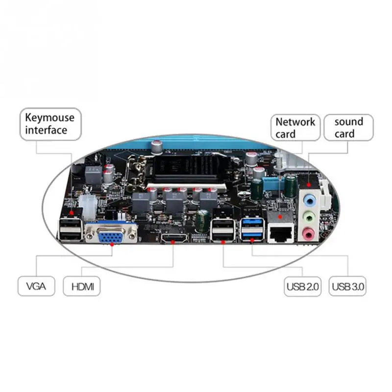 B75 материнская плата LGA 1155 DDR3 двухканальная память 32 ГБ SATA III USB 3,0 для Intel LGA1155 для Intel I3 I5 I7 Xeon материнская плата