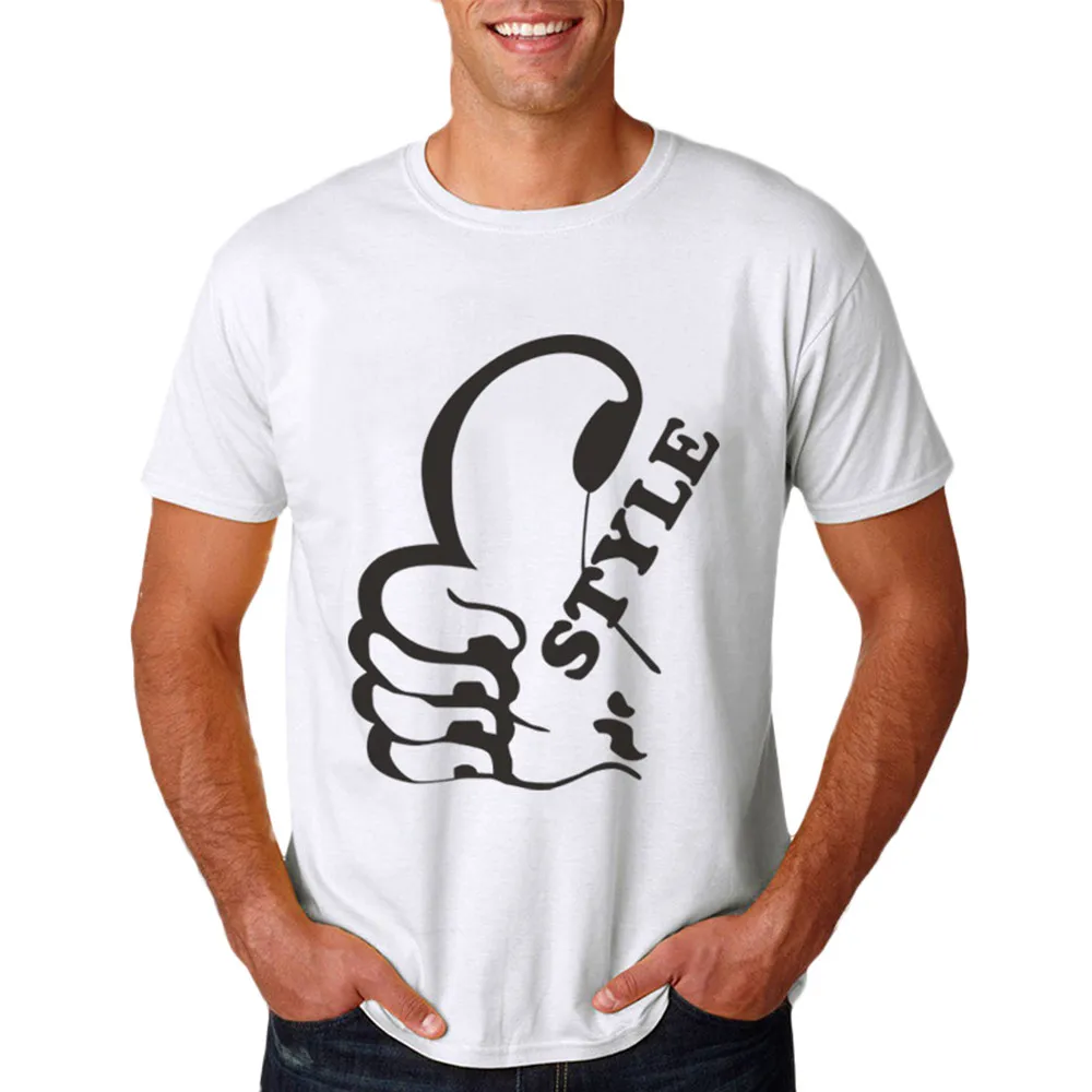 Стильная мужская футболка с забавным дизайном Повседневная стильная принтом