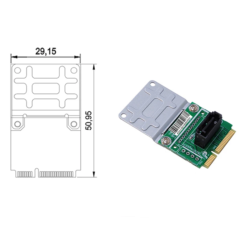 Msata Mini Pci-e Sata Ranura Ssd A Convertidor De Disco Duro | Cuotas - Foto 5