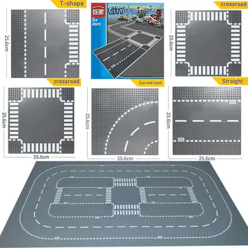 

City Road Street Baseplate DIY Building Blocks Bricks Base Plate Compatible All Brands city table 7280 Toys For Children