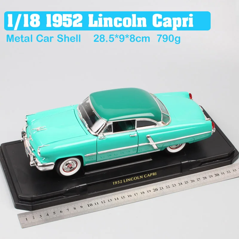 Классические 1/18 масштабные бренды большие 1952 Lincoln Capri литье под давлением машины Автомобильные транспортные средства континентальные миниатюры игрушки для детей