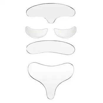 

5pcs Reusable Anti Wrinkle Forehead Eye Chest Pad Removal Fine Lines Silicone Patch Anti Aging Breast Chest Chin Lifting Patches