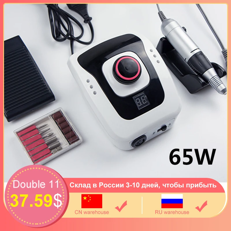 

35000 RPM Electric Nail Drill Electric Nail File With Cutter Nail Tool for Nail Tips Manicure Manicure Machine Accessory