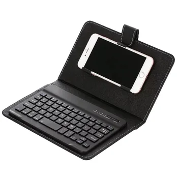 

Portable Wireless Bluetooth Keyboard Mobile Phone Case Lightweight Smart Shell Stand Protection Cover For iphone Samsung Xiaomi