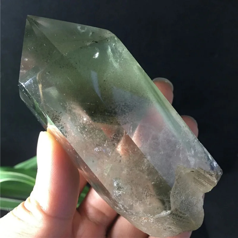 

natural garden crystal quartz obelisk wand point healing
