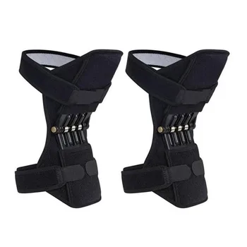 

1pair Joint Support Knee Pads Breathable Non-slip Electric Lift Joint Powerful Rebound Spring Force Knee Brace Ortofit Stabilize