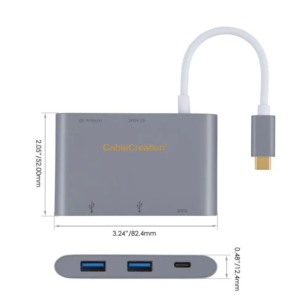 USB C концентратор кабель к порт доставки питания с SD TF кардридер 3 0 адаптер