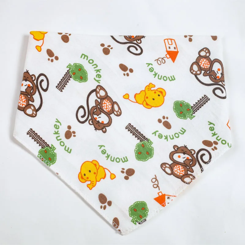 1Pc Baby Bandana Bibs Triangle Burp Cloths Cartoon Saliva Towel Baby Feeding Bibs Soft Absorbent Boys Girl Bibs Baby Shower Gift custom baby accessories Baby Accessories