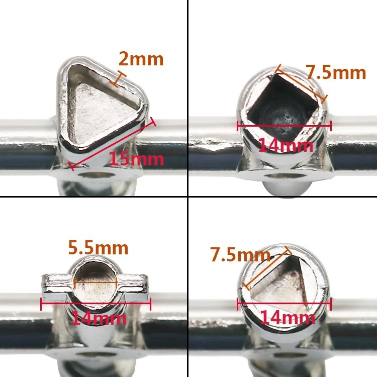 2018 Новый универсальный треугольный ключ треугольник квадрат гаечный
