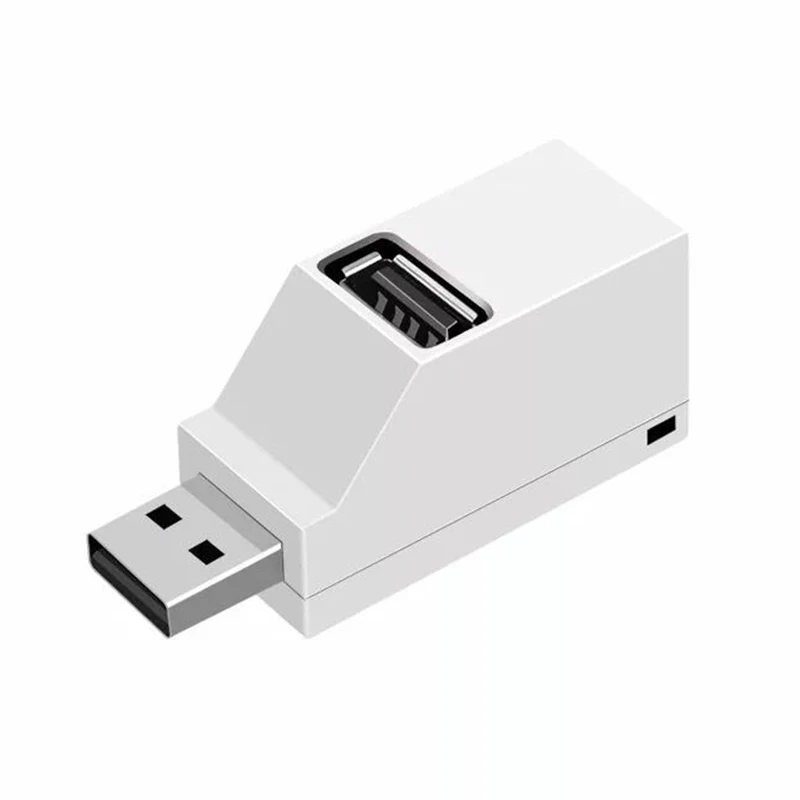 Белый Мини USB 2,0/3,0, высокоскоростной концентратор, 3 порта, usb-хаб для ПК, ноутбука, ноутбука для DOY - Цвет: Белый
