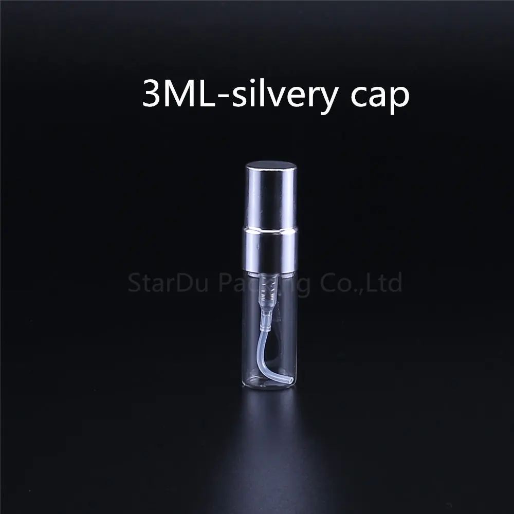 200pcs 2ml 3ml 5ml 10ml Refillable Mini Perfume Spray Bottle Sprayer Atomizer Portable Travel Cosmetic Container Perfume Bottle - Цвет: 4