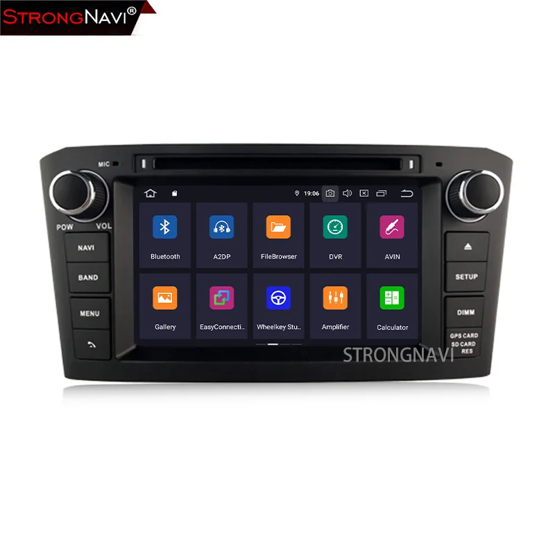 7 дюймов Android 9,0 автомобильный мультимедийный плеер для Toyota Avensis T25 2003-2008 Радио RDS gps навигации Аудио Видео Резервное копирование Камера