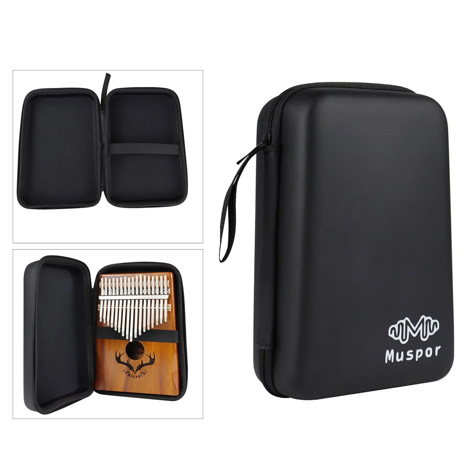 Portable Kalimba Storage Bag for 10/17/21-Keys Percussion Thumb Piano Gig Bag Birthday Present for Kids Adult Beginners