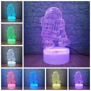 

Star Wars USB LED Lighting Luminaria Table Lamp Robot R2 D2 Model Night Light Teen Room Decorative Birthday GIFT Free Shipping