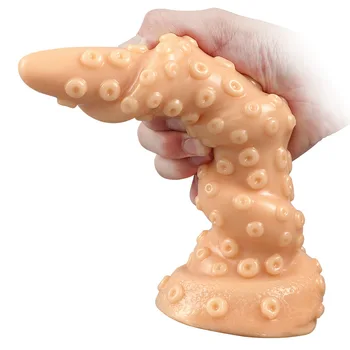New Dragon Anal Dildo Twisted Butt Plug Octopus Tentacle Fantasy Animal Sex Toys Colorful Anus Massage Stimulate Sharp Beads 5