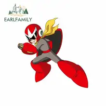 EARLFAMILY 13cm x 13cm for Proto Man Cartoon Oem Funny Car Stickers RV VAN Fine Decal Bumper Trunk Truck Graphics Accessories
