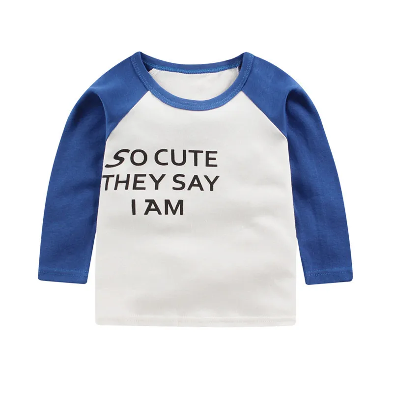 

ZWY1238 Baby Boys Girls Clothes Autumn Spring Cute T-shirts Fashion kids Good Quality Cotton Sweatshirt Children's clothing