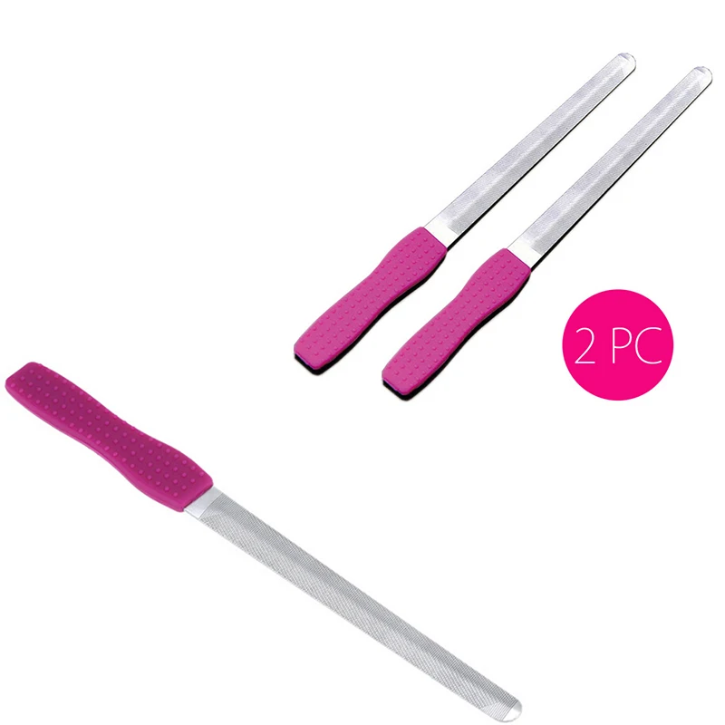 

Fashion Dual Sided Stainless Steel Metal Nail Art File Manicure Pedicure Tool