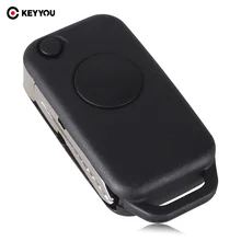 Keyyou 1 botão flip dobrável keyless entrada remoto chave fob caso escudo para mercedes benz c e s ml sl ml55 amg s500 sl500