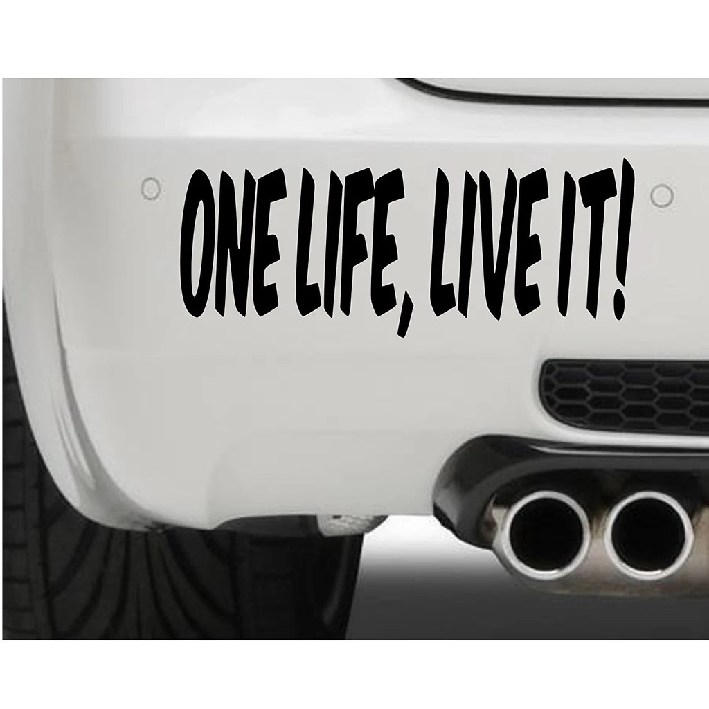 One Life Live It Jdm racing stickers Window Bumper Motorcycle Laptop Vinyl Decal Sticker 15cm | Автомобили и мотоциклы