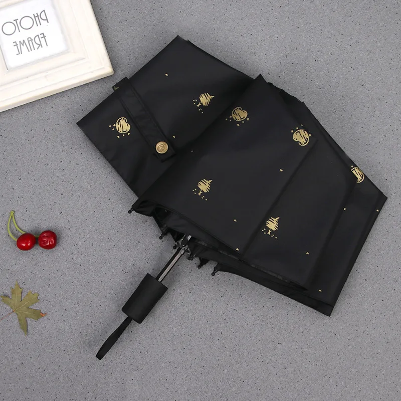 

Bronze Color Giving Tree Umbrella Solid Color Simple All-Weather Umbrella Vinyl Parasol Sun-resistant UV-Protection Parasol