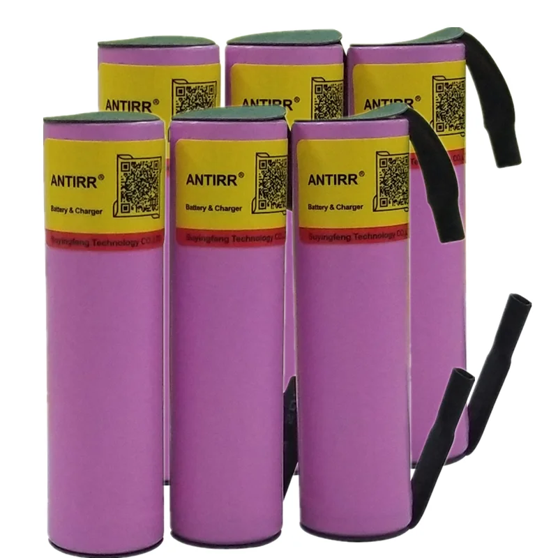 antirr INR18650-30Q 18650 3000mAh литиевая батарея 3,7 V аккумуляторная батарея электрические инструменты+ DIY никель - Color: 6 PCS