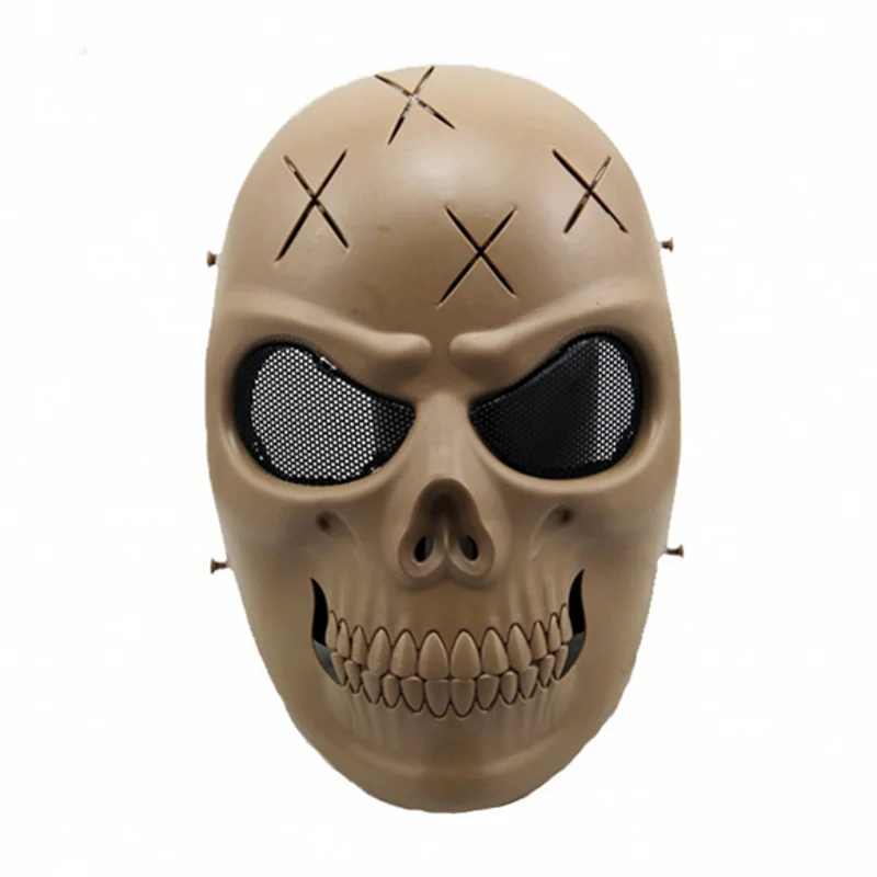 Призрак Череп приведение ужас страйкбол пейнтбольные маски тактическая полная маска для лица сетка военный Wargame страшная маска для Хэллоуина