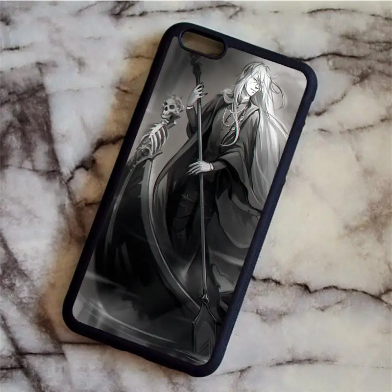Чехол для телефона KETAOTAO Black Butler Kuroshitsuji Sebastian аниме s для iPhone 4S 5C 5S 6 6S 7 8 Plus X чехол из мягкого ТПУ резины силикона - Цвет: Розовый