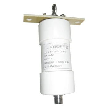 

HOT-Balun 1:49 100W 49:1 netic Ring Barron for End Fed Short Wave Antenna HAM Natural Resonance Frequency 7/14/21/28MHz