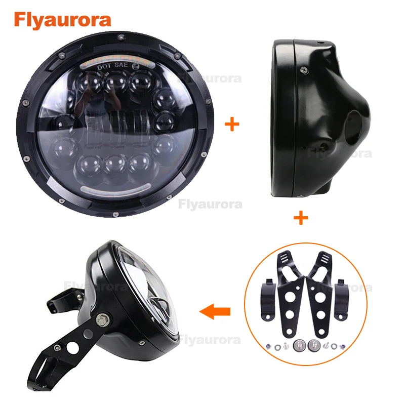 Фонарь светодиодный Flyaurora 7 дюймов IP67 90 Вт для Jeep Wrangler JL 97 2018| |