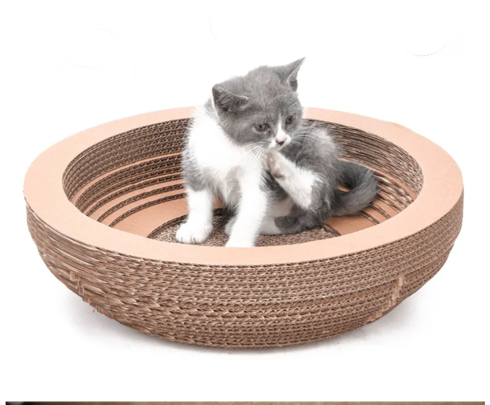 Тип чаши кошка Catnip скребок для ногтей подстилка-кровать игрушка кошки скребок гофрированная бумага котенок Коврик Отдых товары для домашних животных