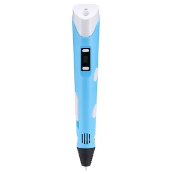 

Digital Display ligent 3D Printing Pen High Temperature 3D Graffiti Painting Pens with USB Cable Blue