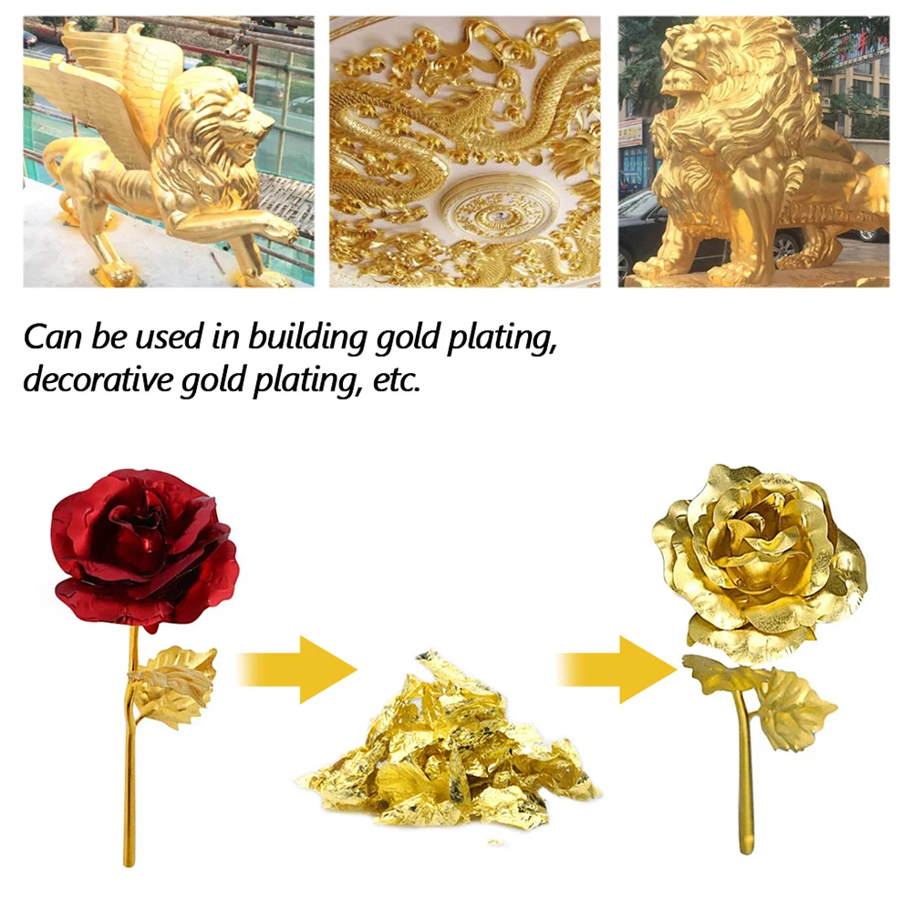 24K Gold хлопья съедобные Еда украшения Фольга Бумага кухни мусс для торта Формы