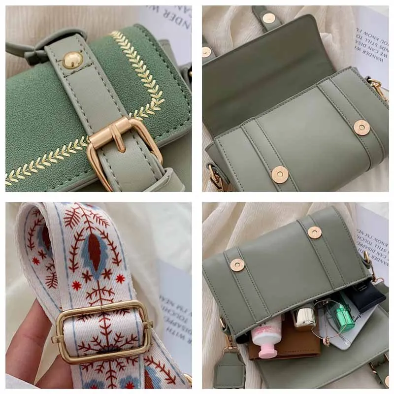 MSGHER Satchels Thread Flap женская сумка в новом стиле с вышитыми буквами для шутливого настроения через плечо женская сумка WB2796