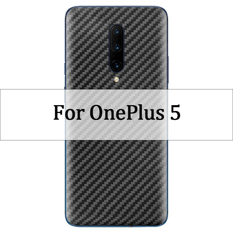 Ультратонкая мягкая наклейка из углеродного волокна для OnePlus 5, 5, 6, 6, 7, 7, 7, Pro, 7, Pro, декоративная наклейка на заднюю часть телефона, защитная пленка s - Цвет: For OnePlus 5