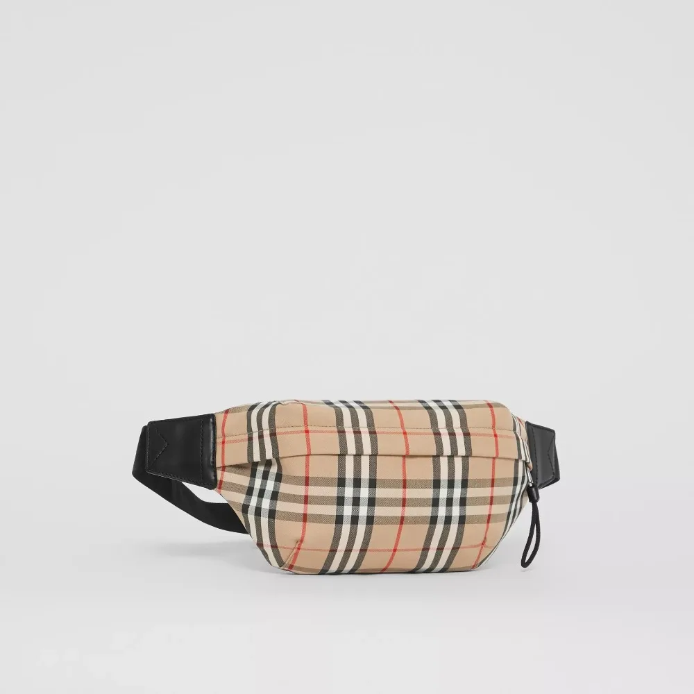 Мужская сумка Burberry, средняя, винтажная, в клетку, из хлопка, на талию, нагрудная, для улицы, Спортивная, через плечо, повседневная, на талию, унисекс, 80104301