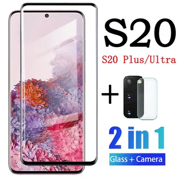 

2in1 For Samsung Galaxy S20 S20Plus S20Ultra Protective Glass with Camera Lens S 20 ultra 20 plus 20s film armor Tempered Case