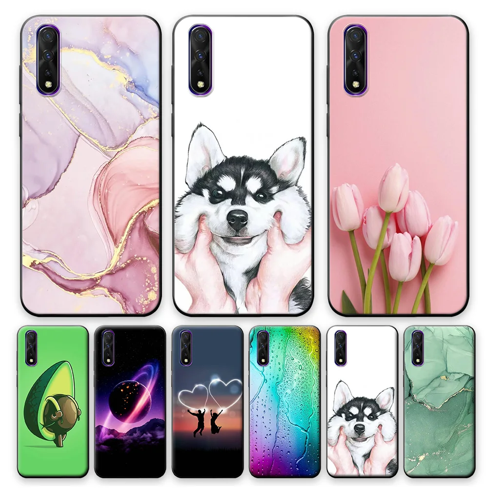 Чехол для Vivo S1 чехол vivo V17 Neo 6 38 дюйма мягкий силиконовый телефона 1907 защитный из
